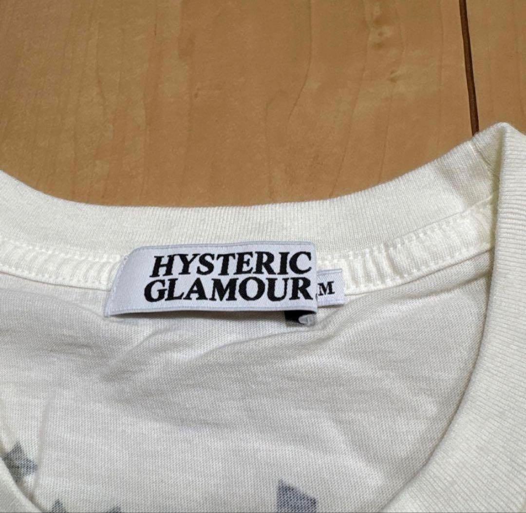 【新品未使用】HYSTERIC GLAMOURメンズ　半袖T　ホワイト　Mサイズ