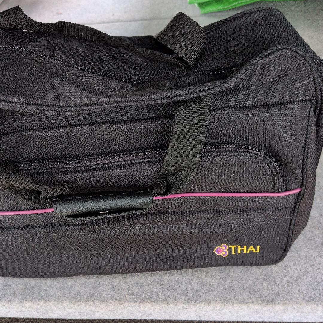 THAI ボストンバッグ 黒　タイ航空