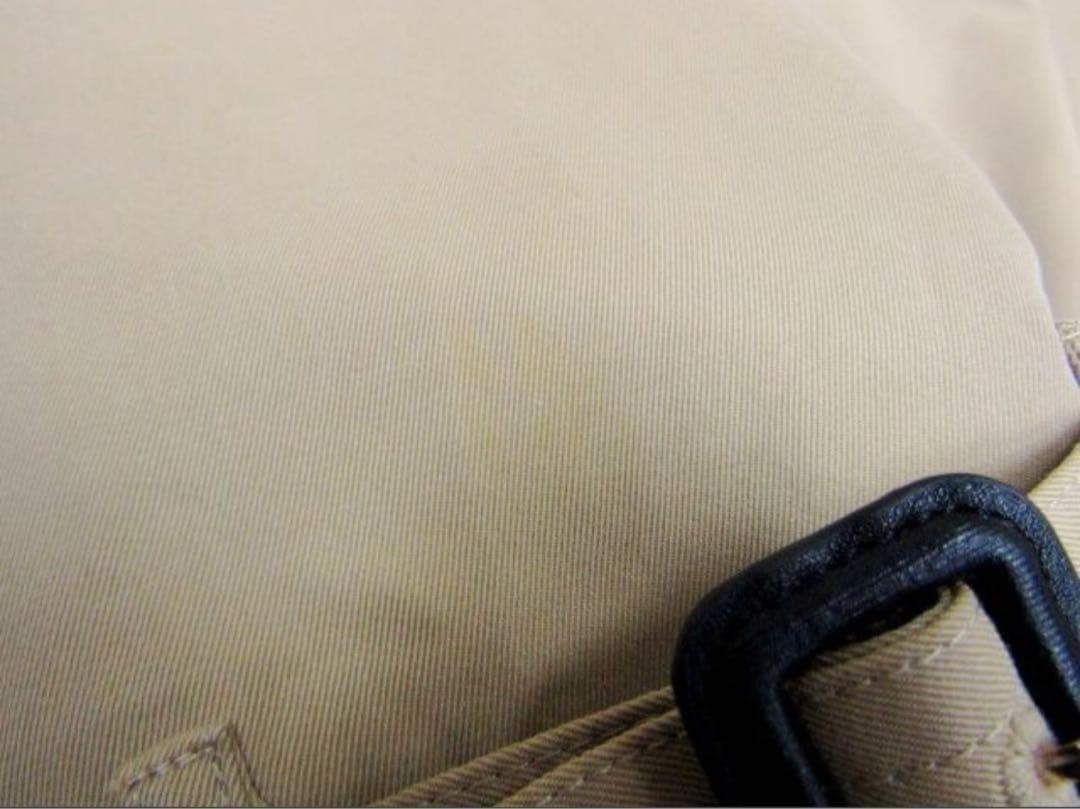 バーバリーBURBERRY ベージュ 裏ノバチェックトレンチコート UK 4