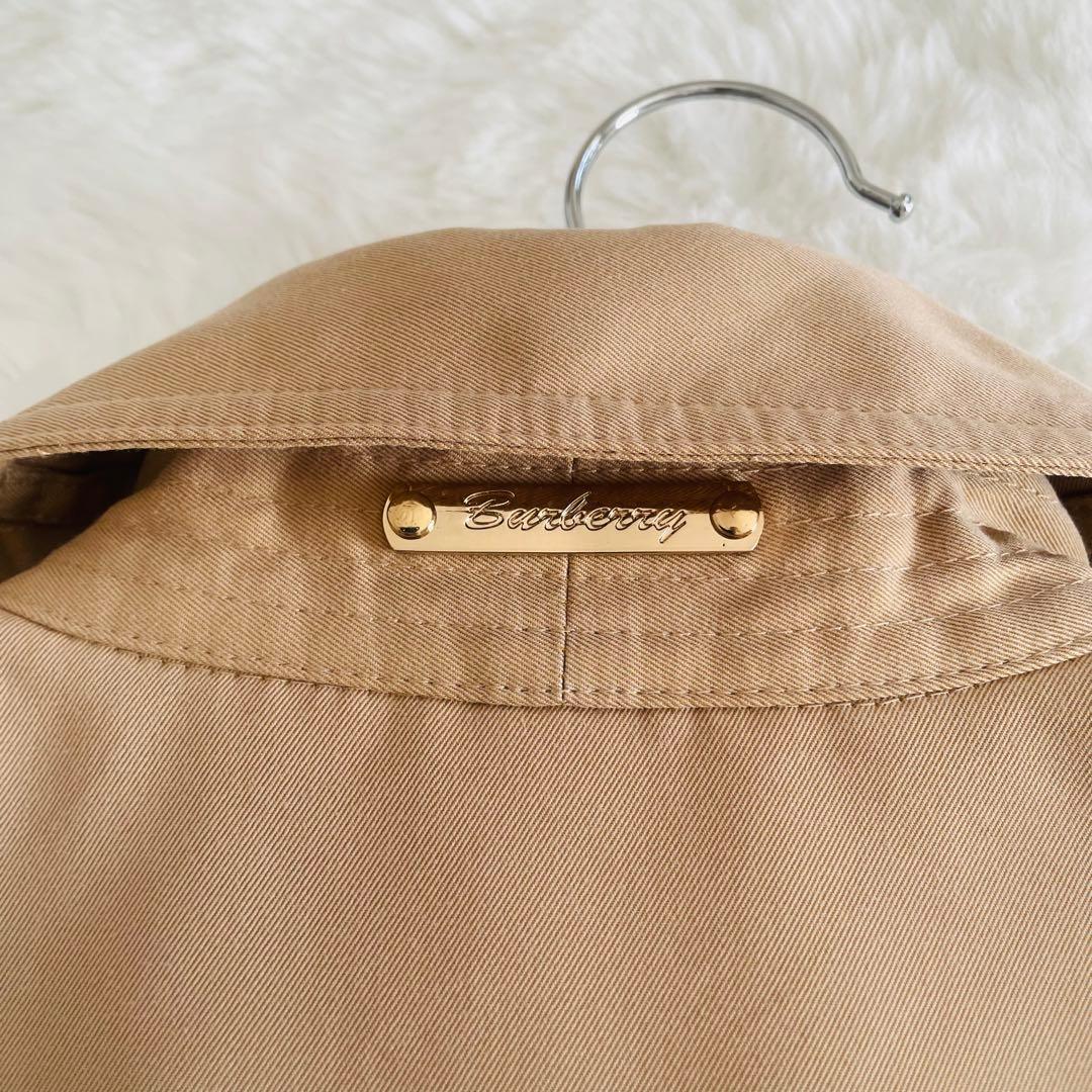 バーバリーBURBERRY ベージュ 裏ノバチェックトレンチコート UK 4