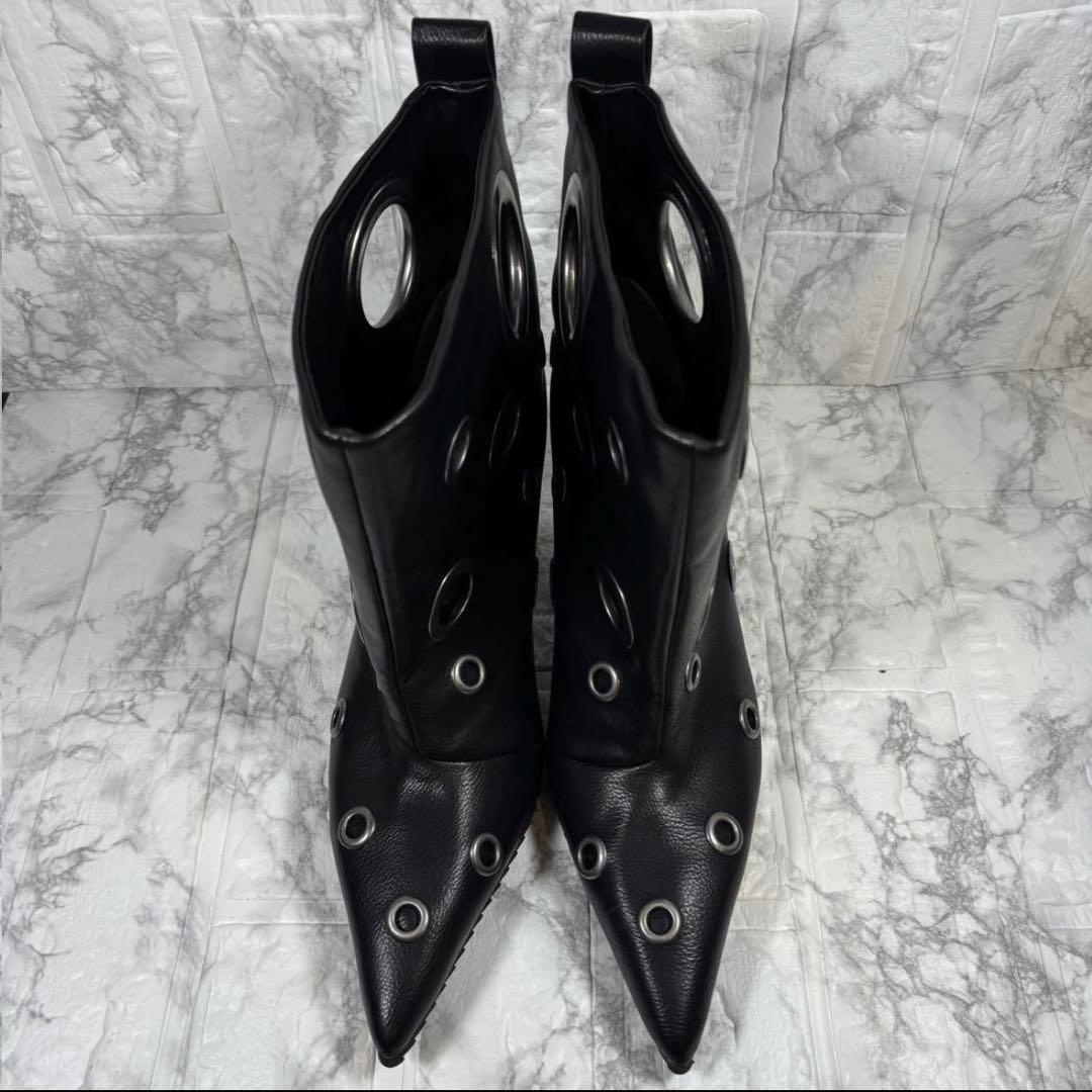 【試着程度】YELLO イエロー GUNNER SHORT BOOTS 黒 M