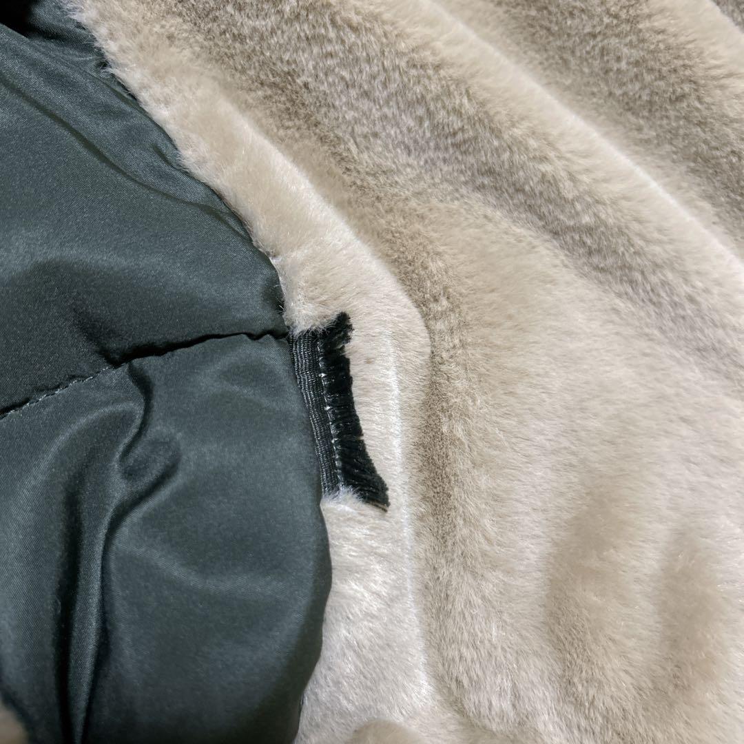 【ザラ】ZARA ダークグリーン フード付きモッズコート L