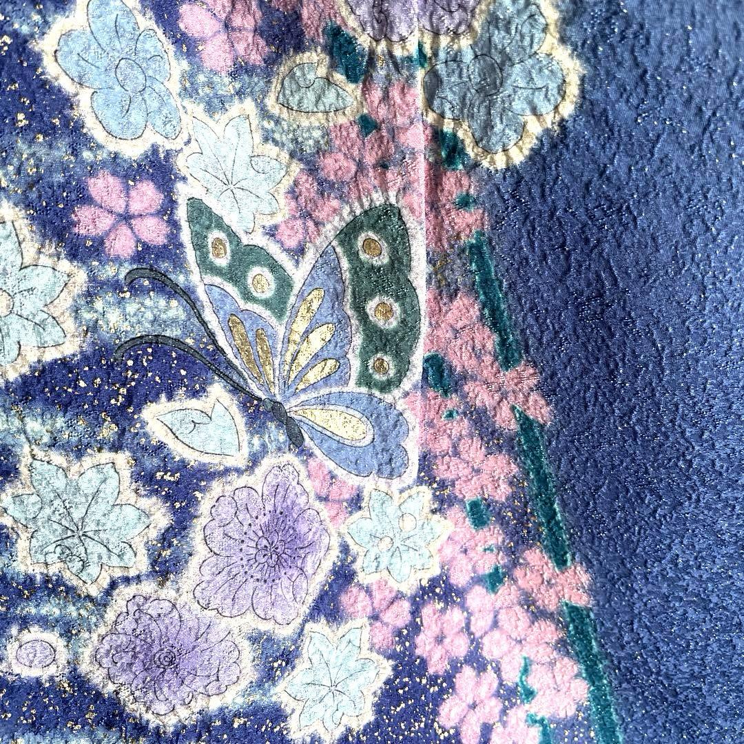 振袖フルセット　高身長　辻ヶ花柄　手描き友禅　成人式振袖　振袖　裄丈70