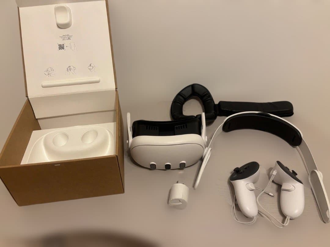  Quest 3 128GB 本体＋コントローラー 非純正ストラップ