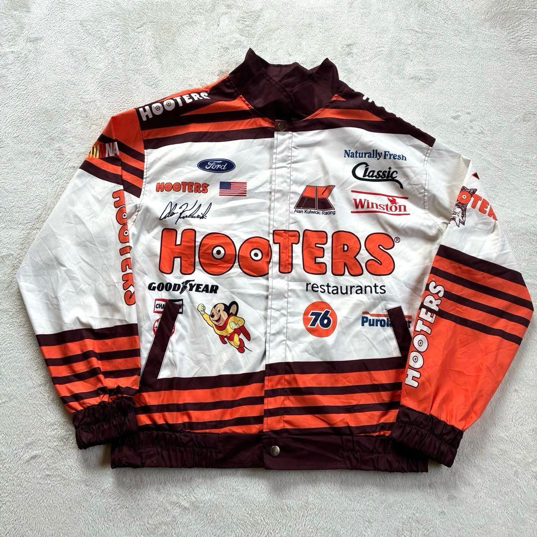 HOOTERS ナスカー レーシングジャケット ビッグロゴ フクロウ
