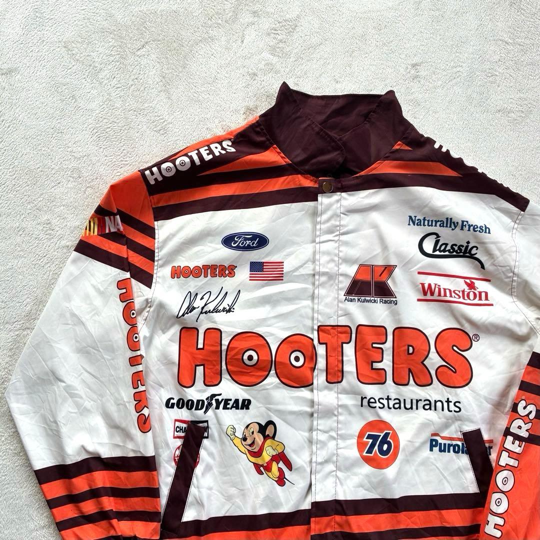 HOOTERS ナスカー レーシングジャケット ビッグロゴ フクロウ