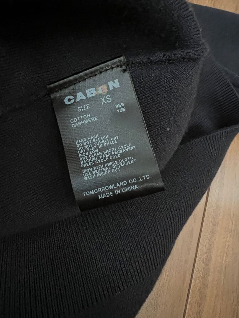 CABaNコットンカシミヤ クルーネックカーディガン