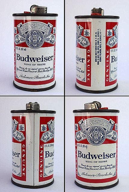 70's BUDWEISER バドワイザー ビール ビンテージ 缶型ライター入れ