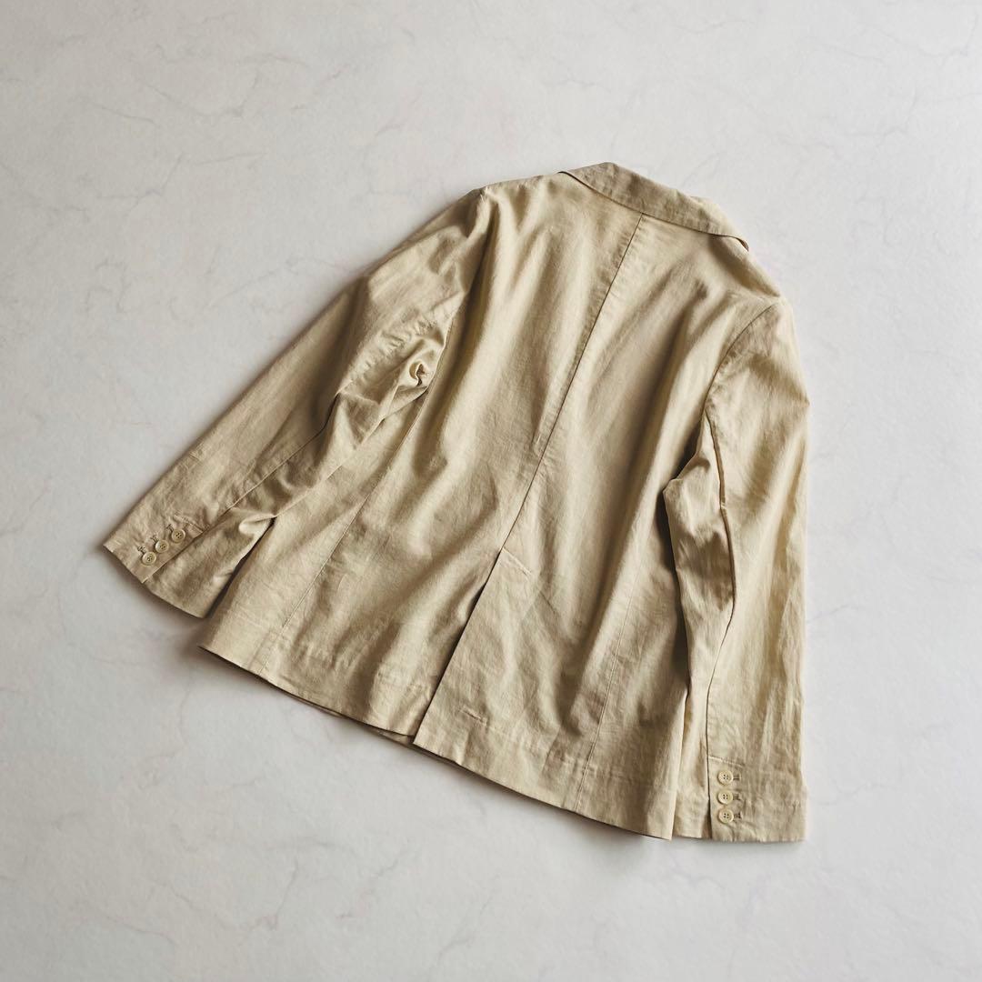 SLOBE IENA リネンコットン ダブルブレスト ジャケット 24SS