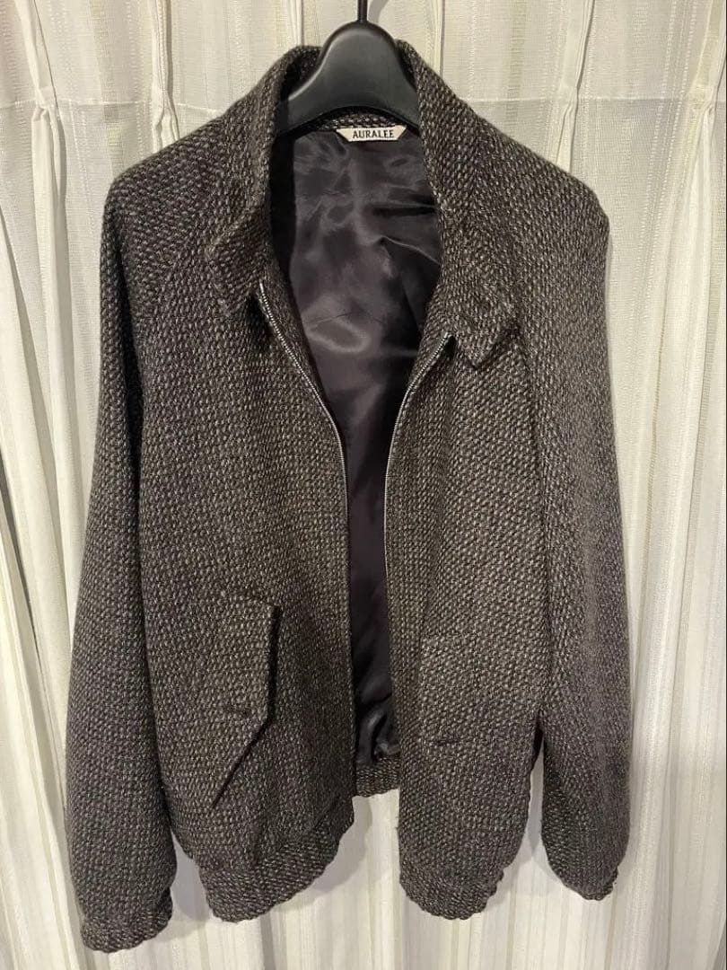 ジャケット・アウター AURALEE ALPACA WOOLSILK TWEED BLOUSON 4