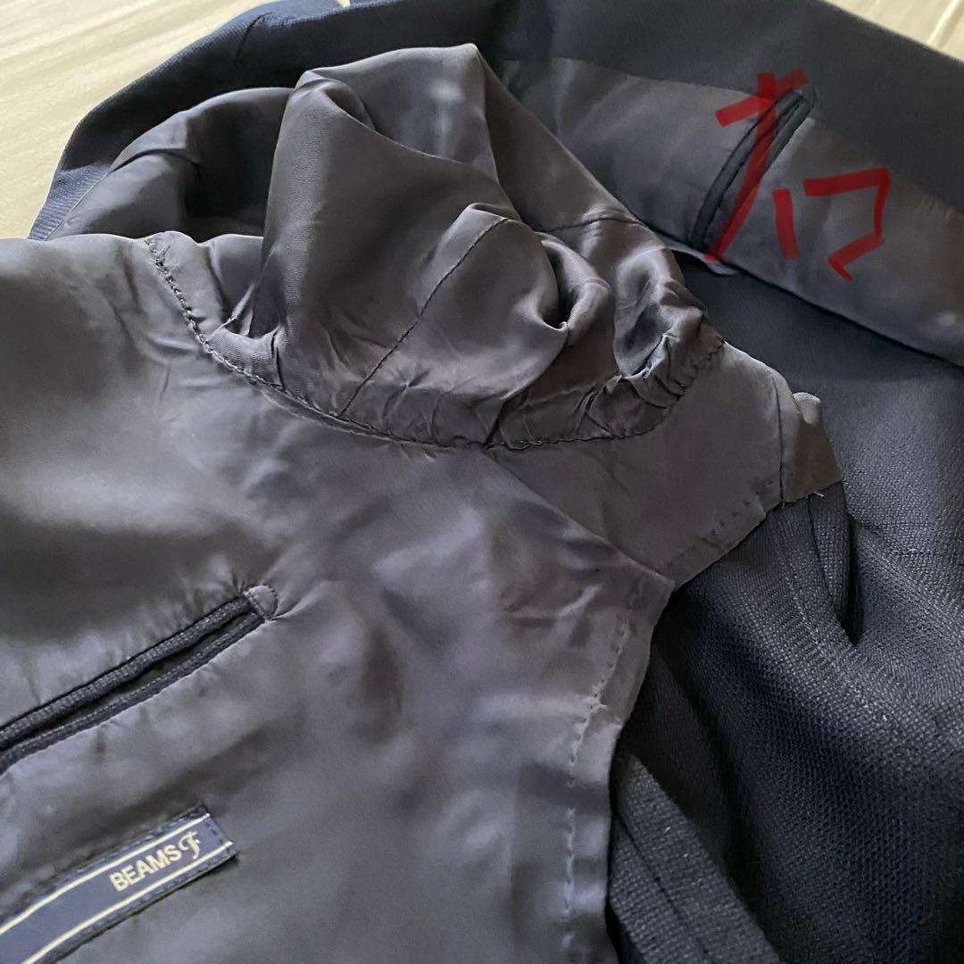 BEAMS F(ビームスエフ) 紺ブレ 金ボタン ダブル Size:44相当