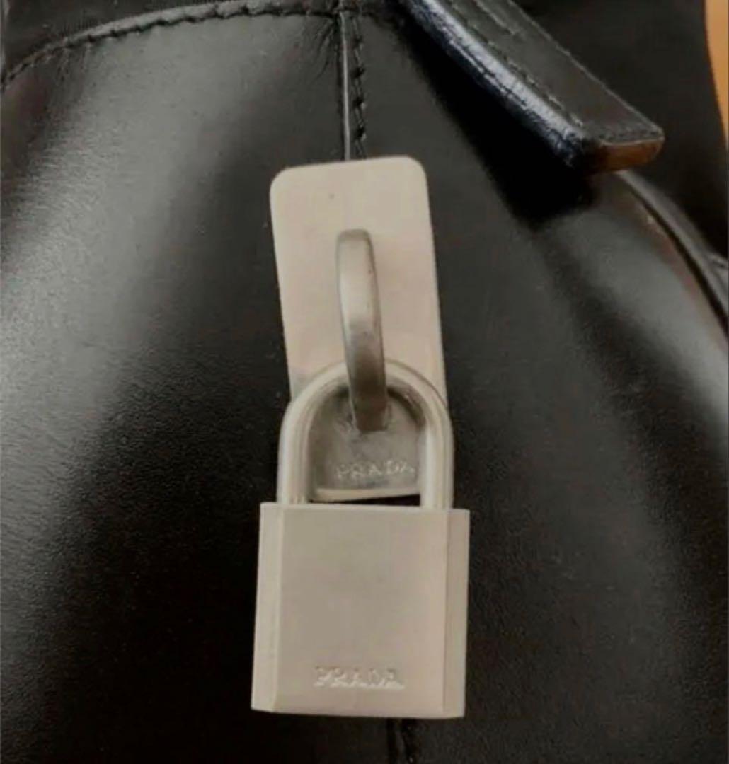 PRADA プラダ ボストン ビジネスバッグ ブラック