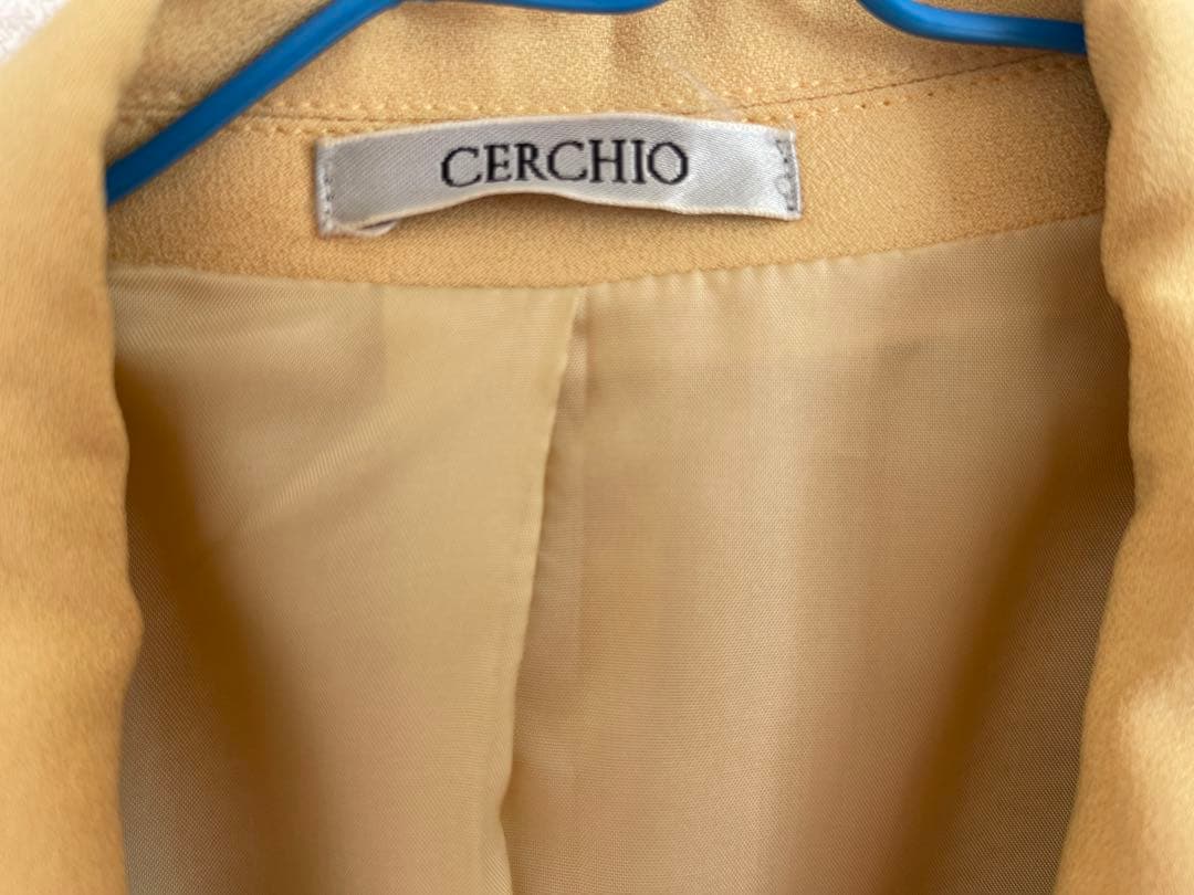3日間限定セール‼️CERCHIO イエロー テーラードジャケット スカートセット