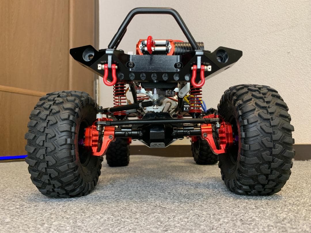 【はむウィリー】SCX10 フルメタル改 4リンク 35T ウインチ付