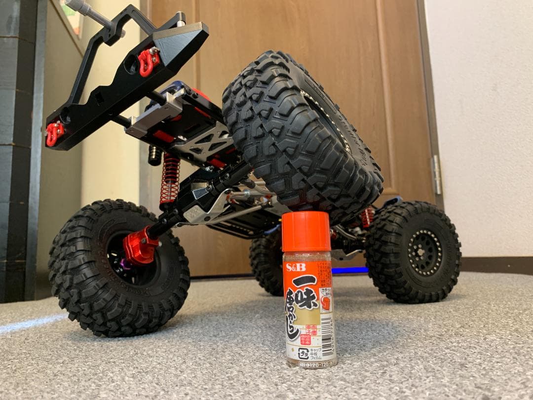【はむウィリー】SCX10 フルメタル改 4リンク 35T ウインチ付
