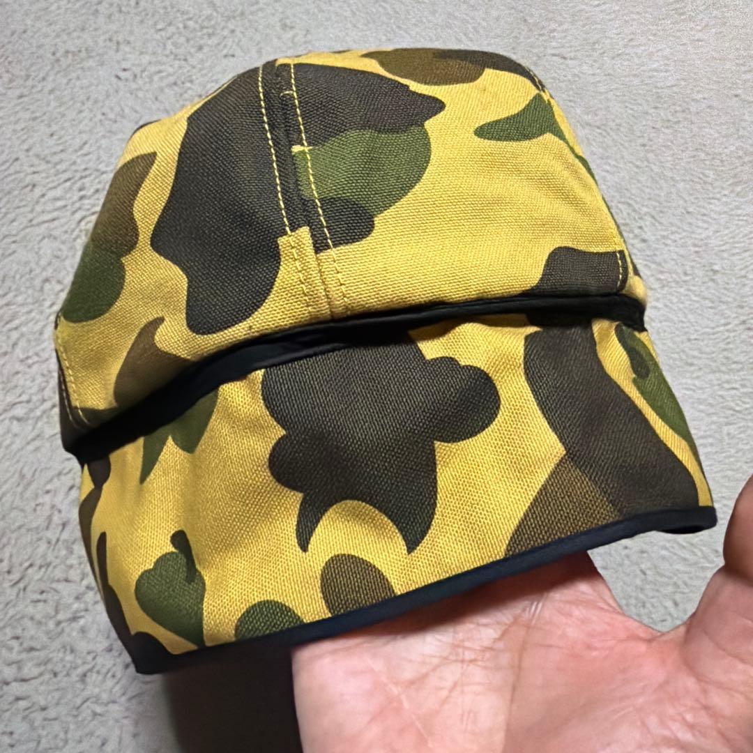 APE BAPE CARHARTT 1st CAMO キャップ　ダック地