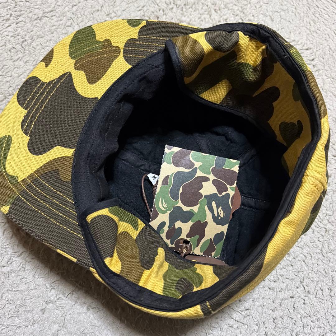 APE BAPE CARHARTT 1st CAMO キャップ　ダック地