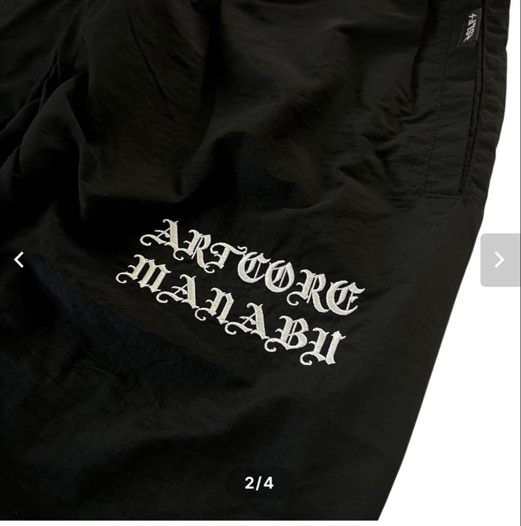 信州まなぶ　Nylon logo pants