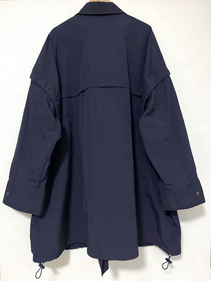 ◼︎かこ◼︎美品◼︎KBF / ステンカラーBIGポンチョ ネイビー