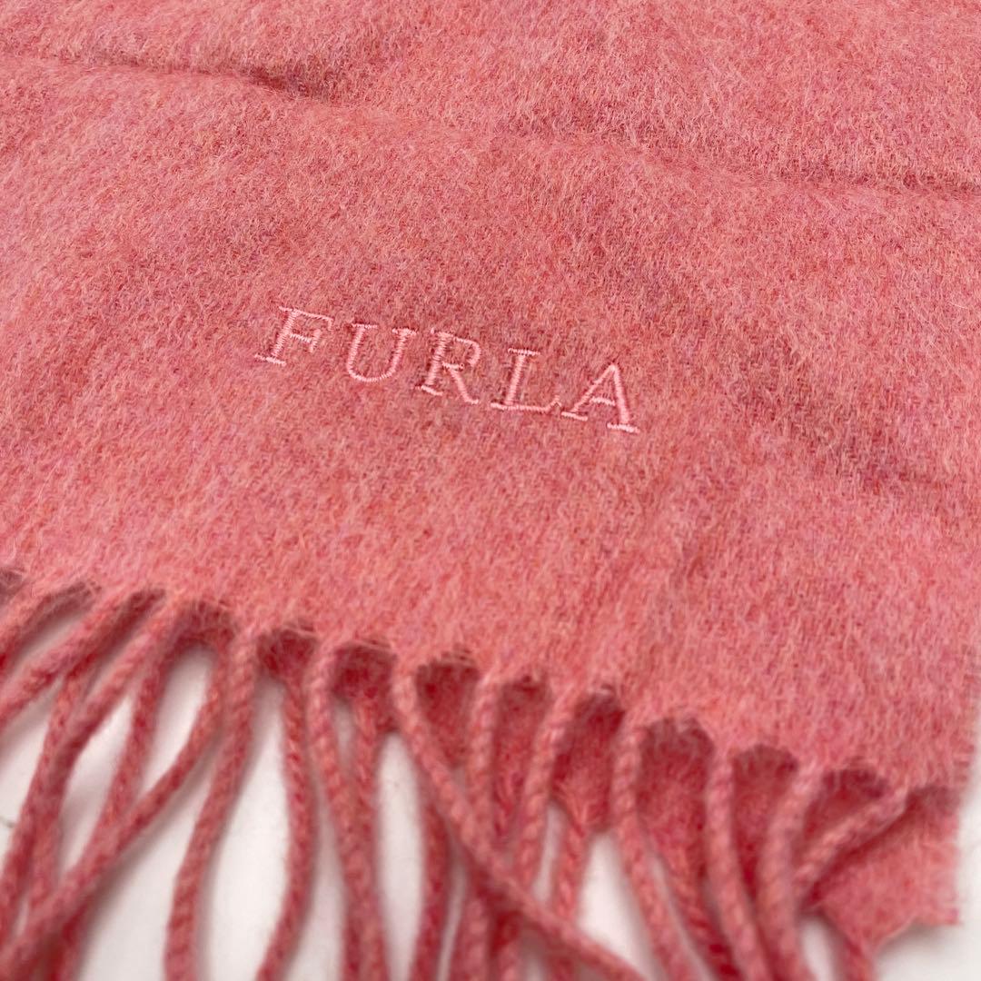 未使用　FURLA フルラ　マフラー　カシミヤ100% ピンク
