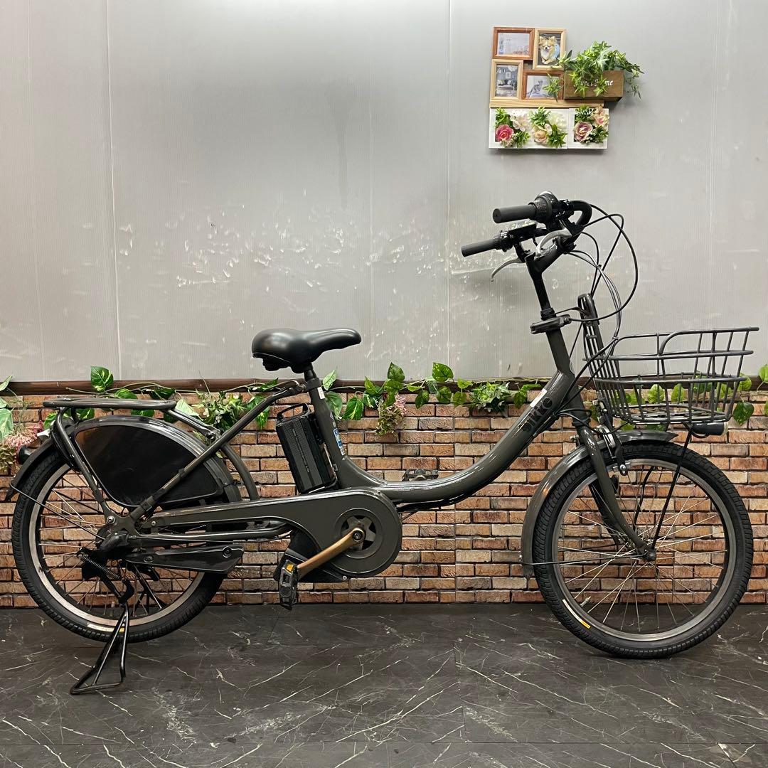 【18】電動自転車 ブリヂストン bikke グレー 20インチ