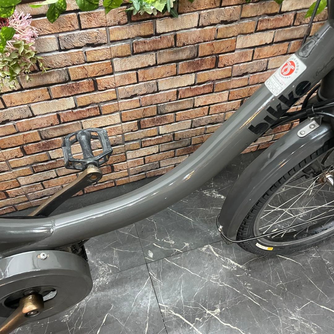 【18】電動自転車 ブリヂストン bikke グレー 20インチ