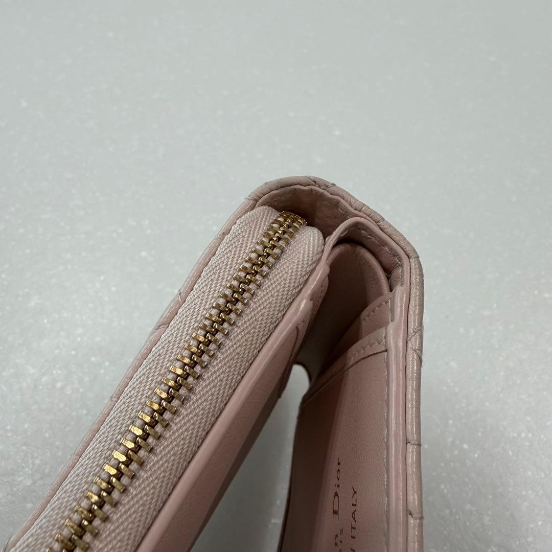 Dior 財布　二つ折り財布　ピンク