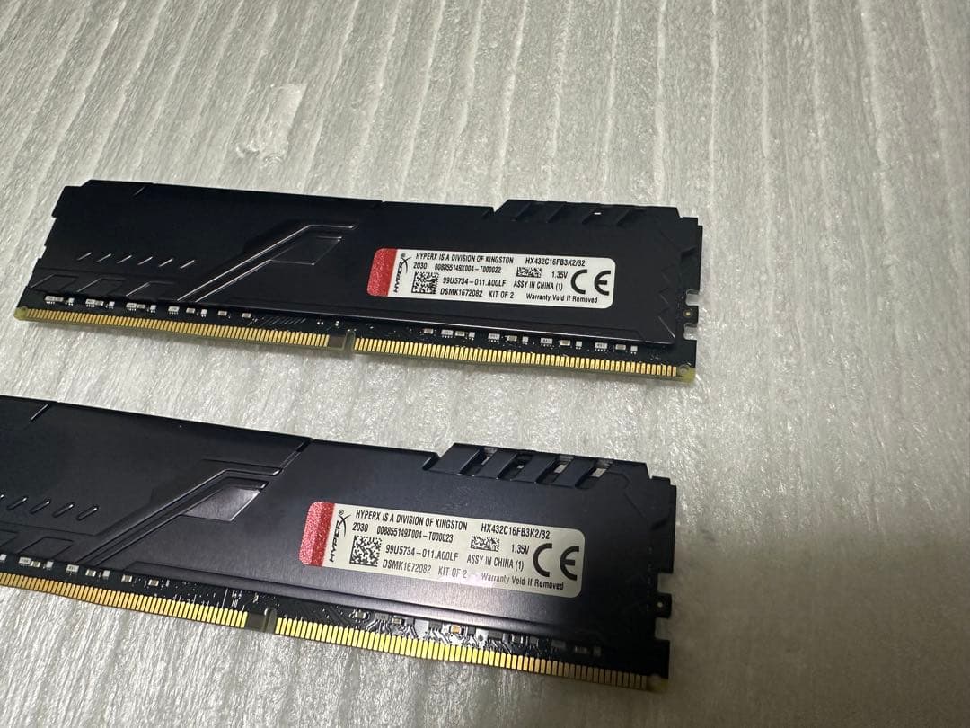 HYPERX FURY DDR4 16GB メモリー 2枚セット