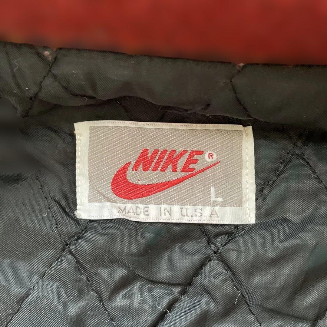 ​【激レア・USA製】80s NIKE 銀タグ パッチワーク ネルベスト L