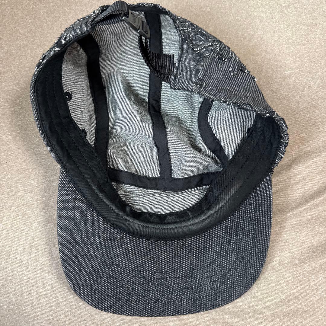 【美品】Supreme Lasered Denim Camp Cap