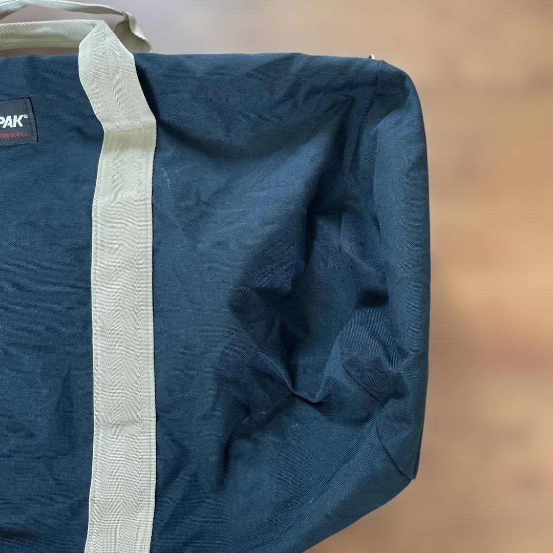 USA製　EASTPAK ヴィンテージ ビックドラムバッグ ネイビー