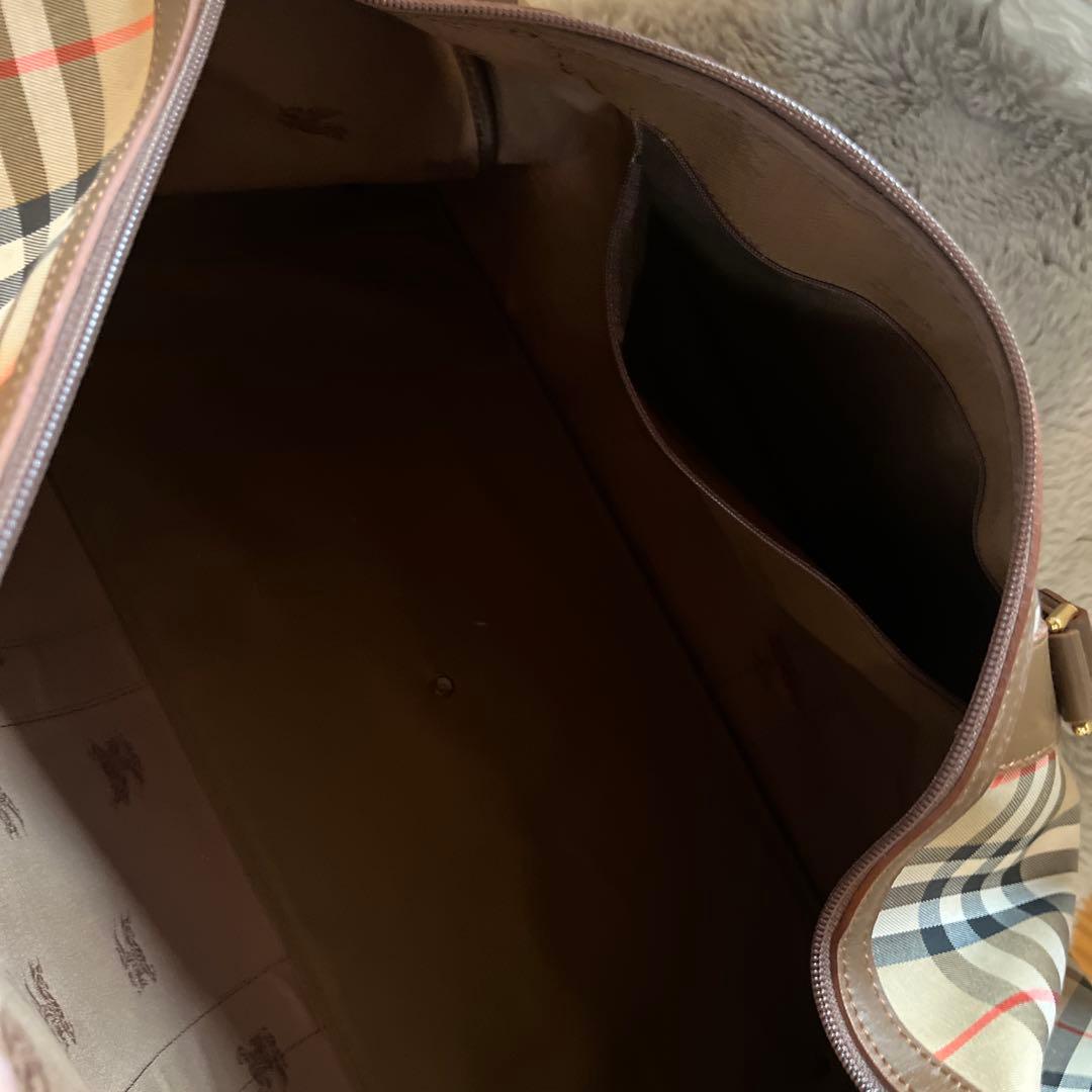 専用♪Burberry ベージュ チェック柄 ボストンバッグ