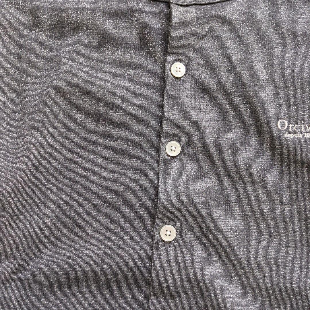 Orcival オーシバル グレー 長袖カーディガン ラメ