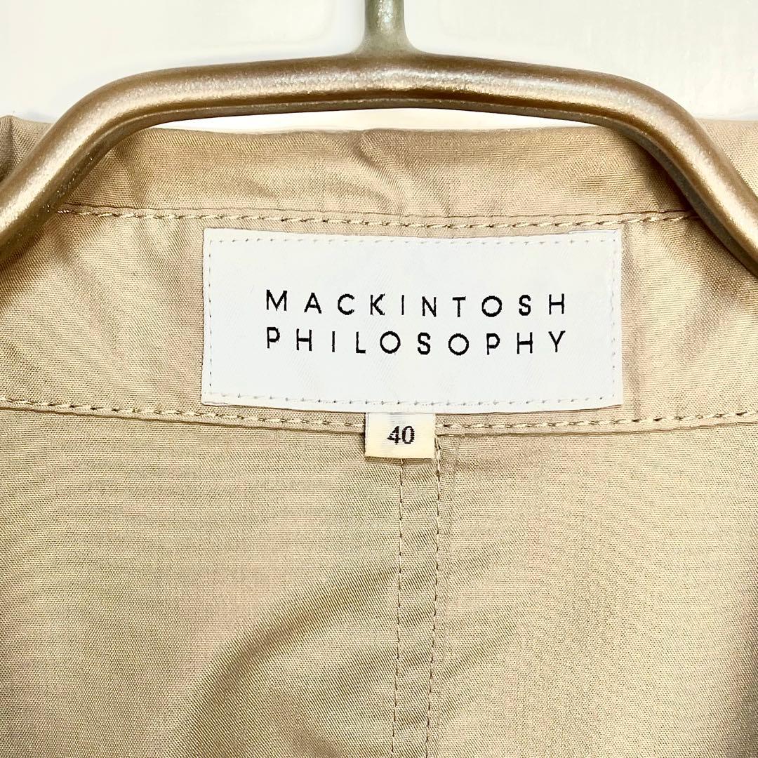 美品　マッキントッシュフィロソフィー　スプリングコート　撥水　軽量　オシャレ