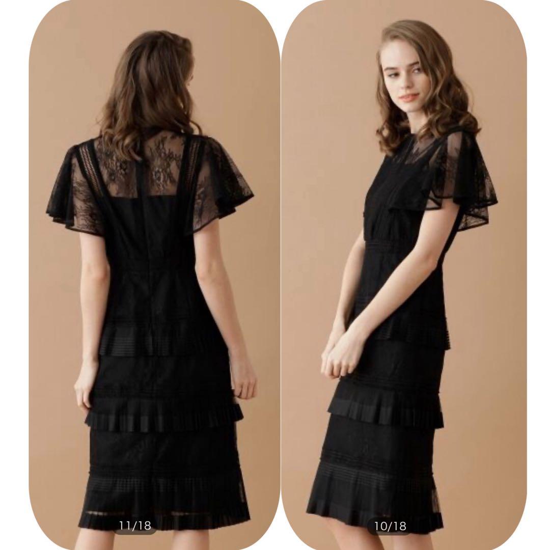 【完売品】GRACE CONTINENTAL☆レイヤードレースタイトワンピース☆