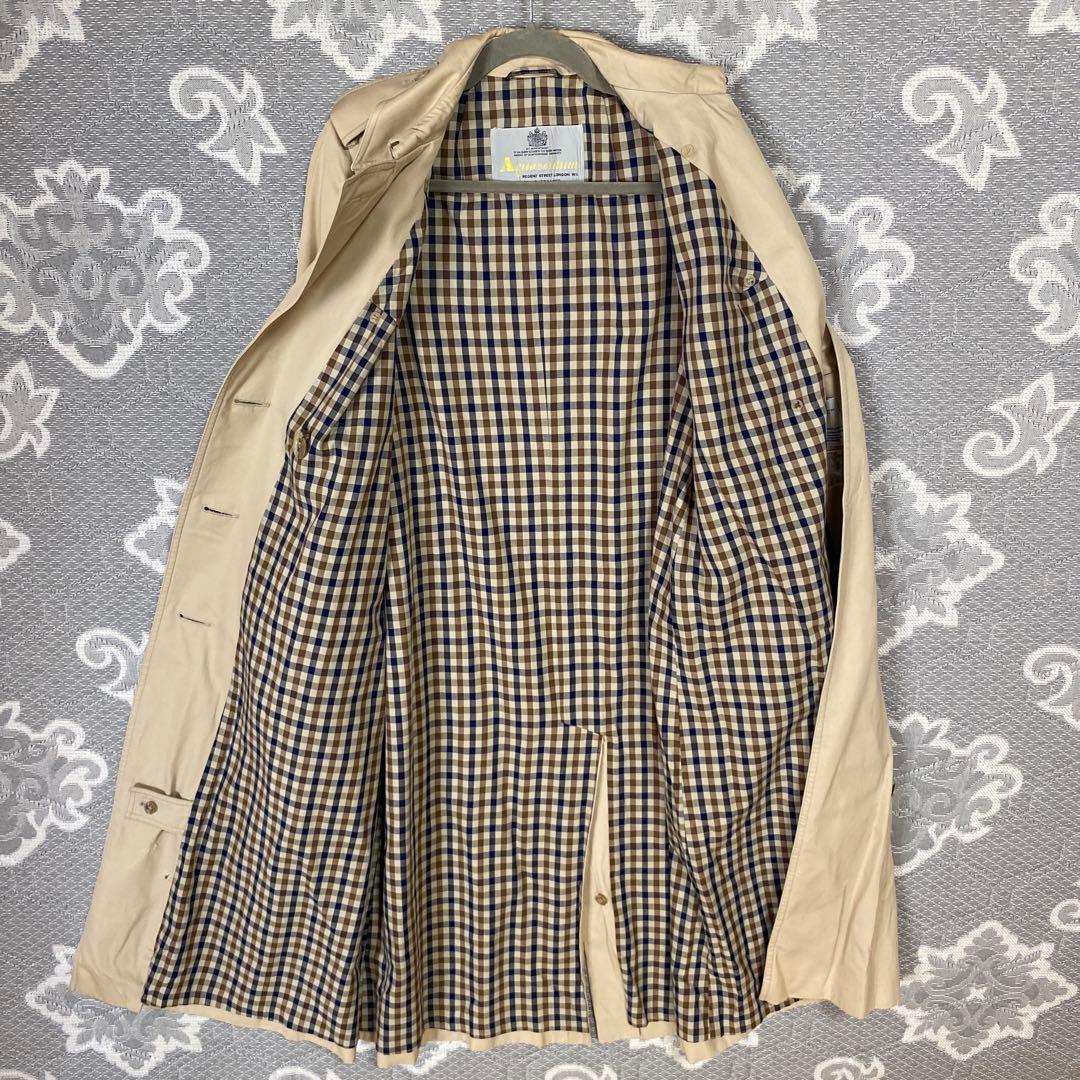 美品　完品　Aquascutum ベージュ トレンチコート