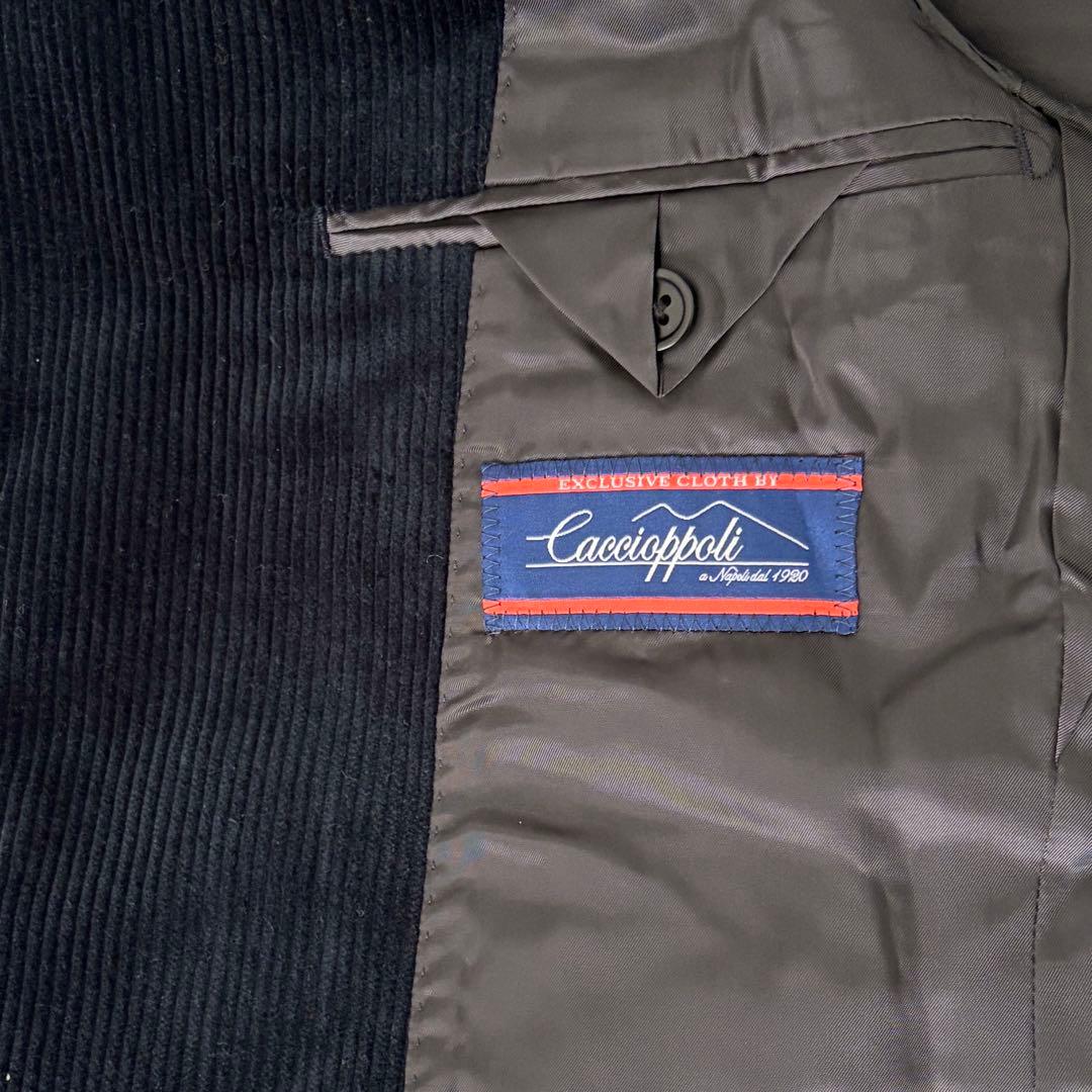 【美品】Caccioppoli コーデュロイジャケット ダークブルー 46