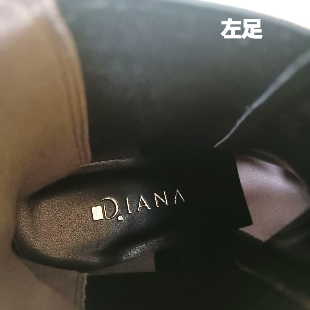 未使用　DIANA　ダイアナ　サイドゴアブーツ　厚底　革　ブラック