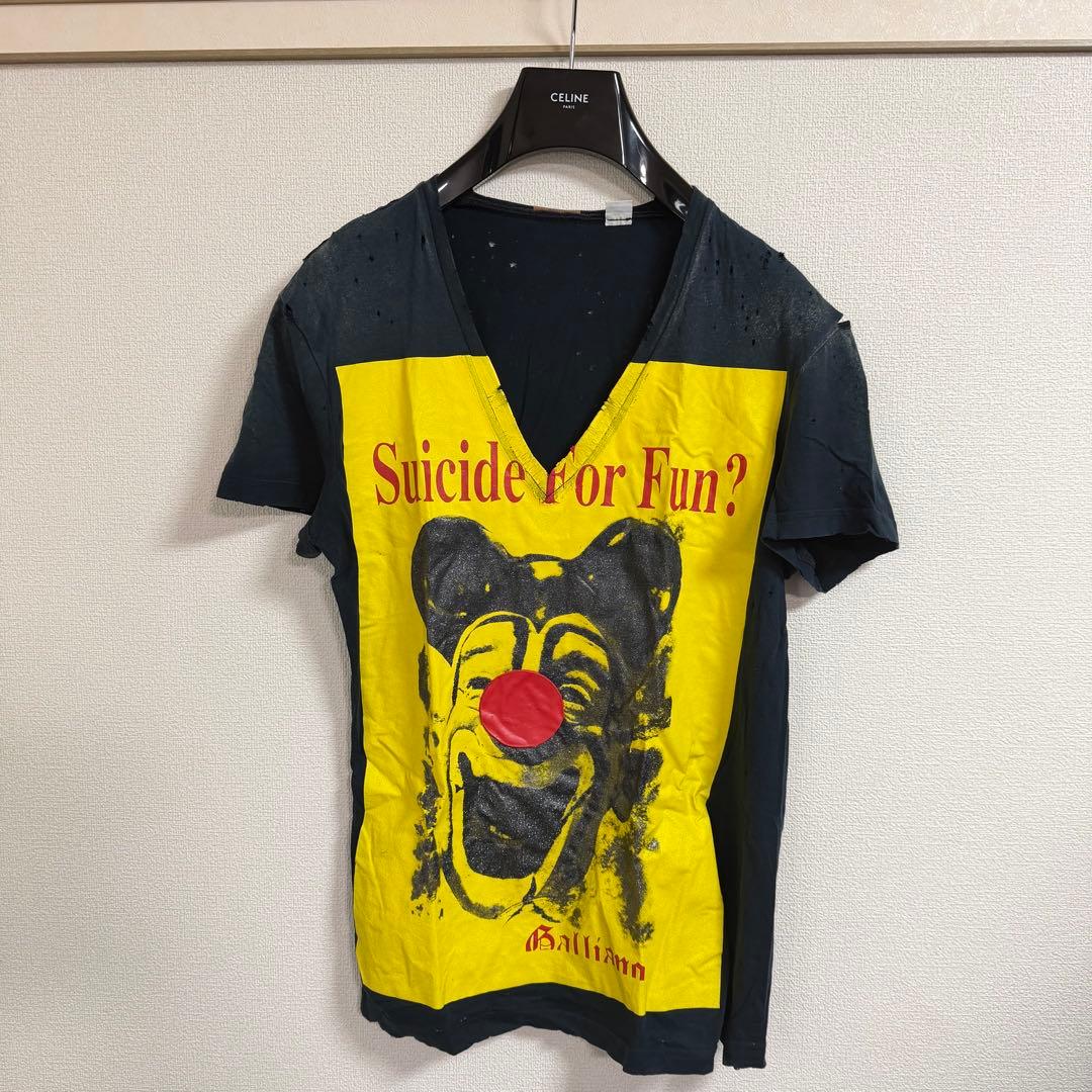JOHN GALLIANO ジョンガリアーノ ダメージ Tシャツ ATSUSHI