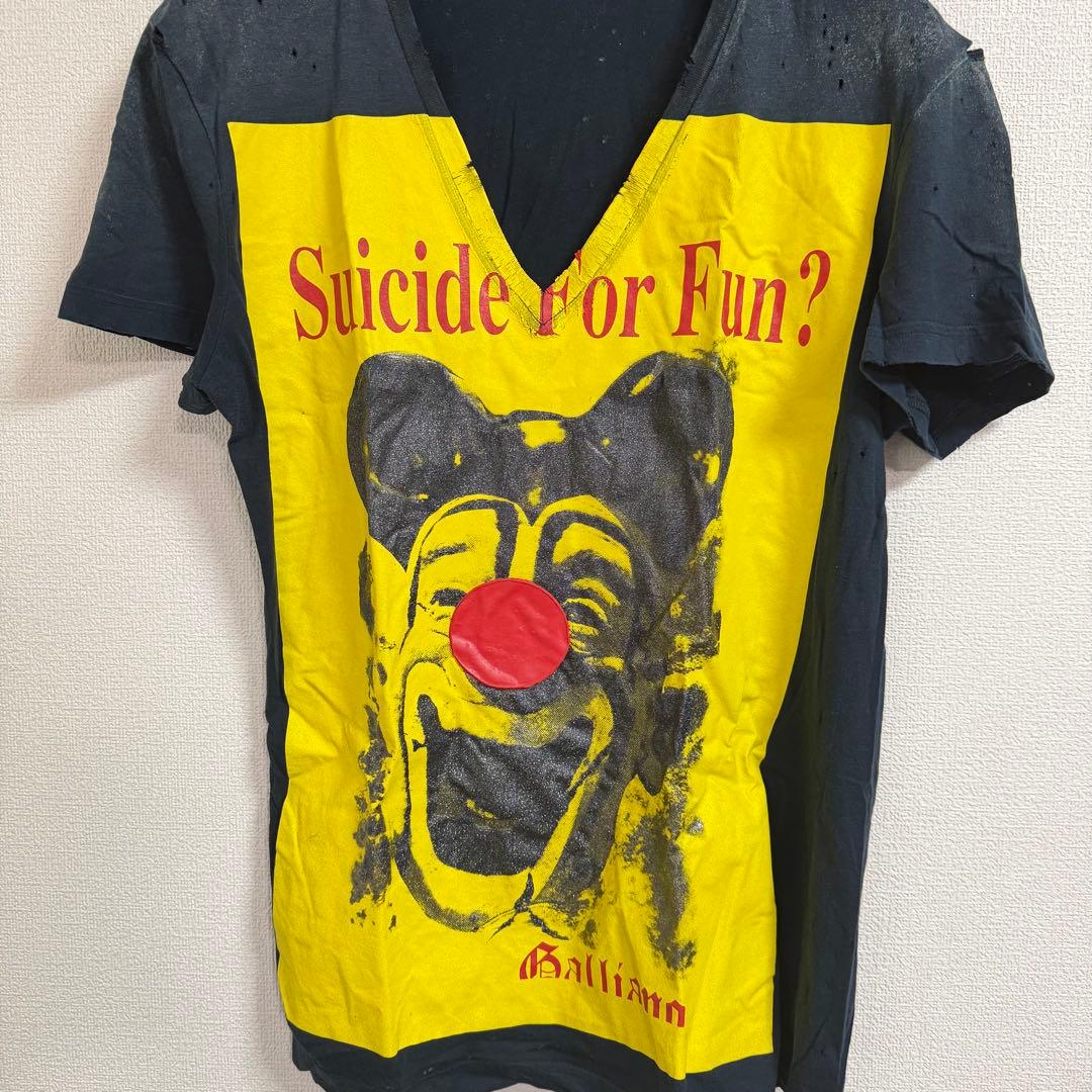 JOHN GALLIANO ジョンガリアーノ ダメージ Tシャツ ATSUSHI