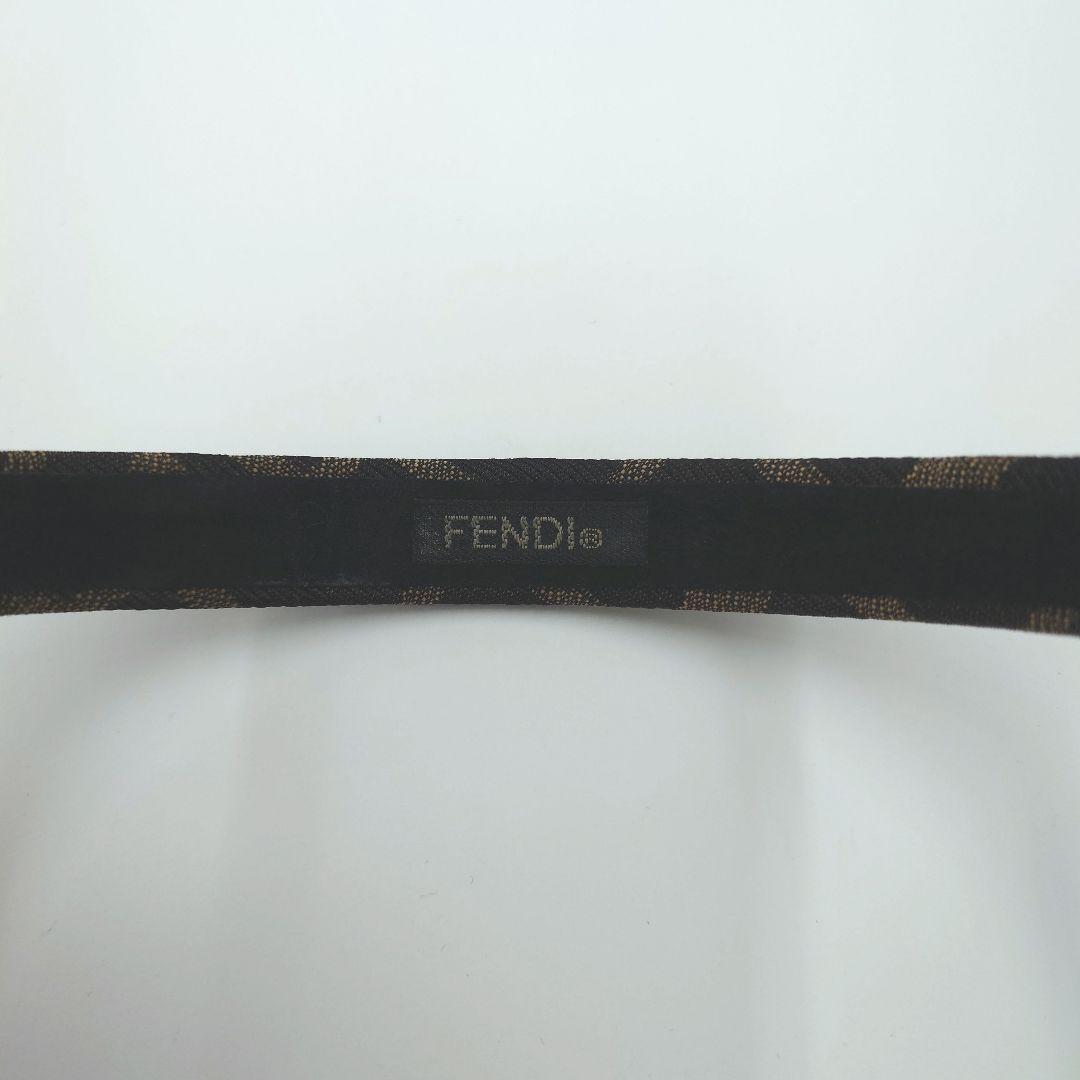 【ＦＥＮＤＩ】 フェンディ FF ズッカ柄 カチューシャ ブラウン