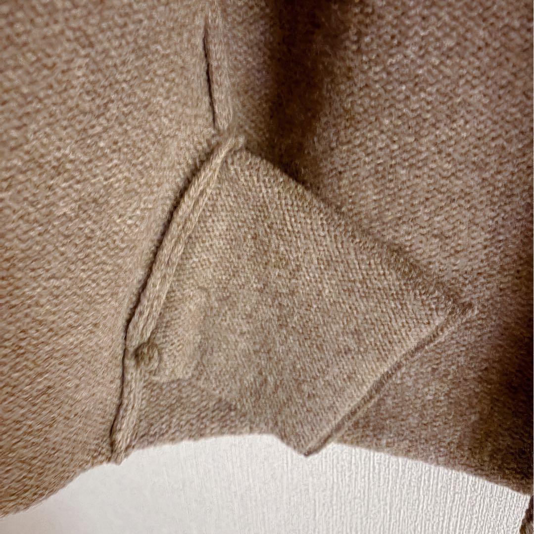 Atelier d'antan アシンメトリーニットカーディガン　ブラウン