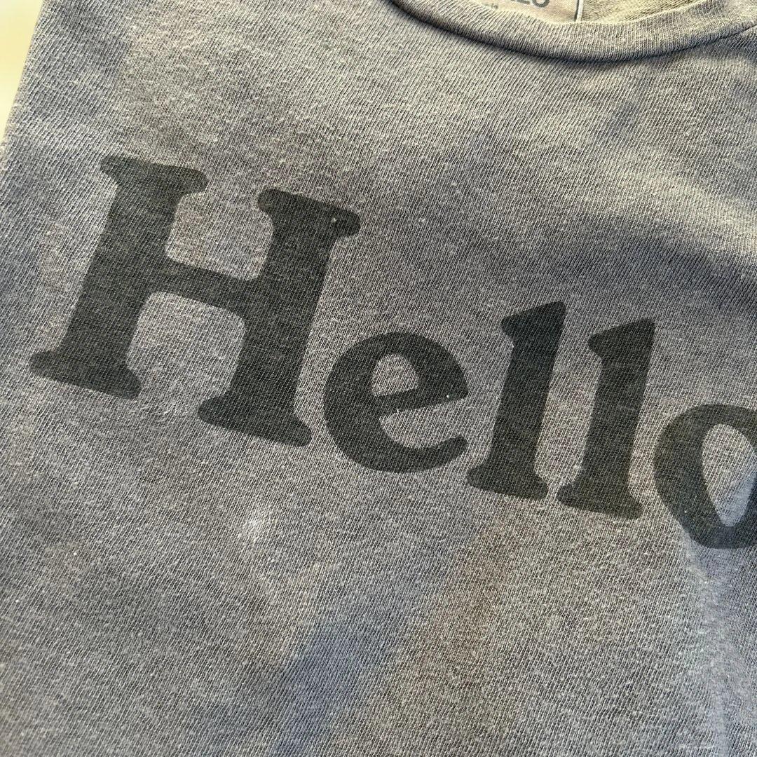 マディソンブルー HELLO CREW NECK TEE Tシャツ グレー
