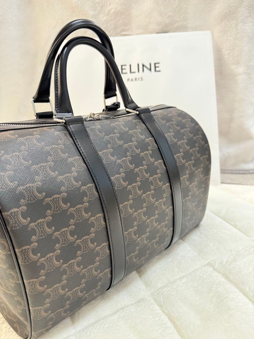 【未使用】CELINE セリーヌ｜ラージボストン｜トリオンフキャンバス