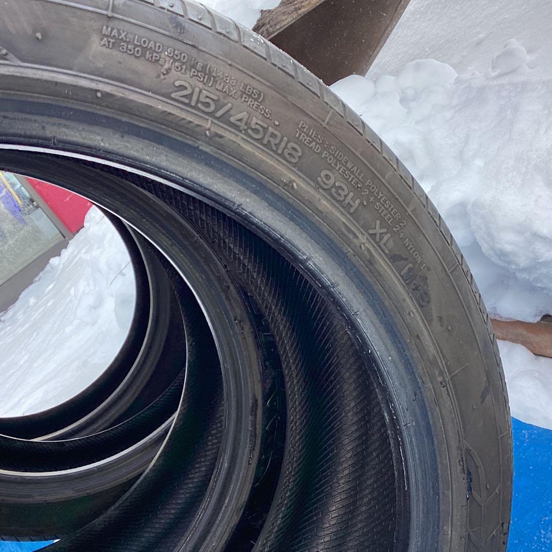 NANKANG 215/45R18X4本セットのうち２本　KOSEIです‼️
