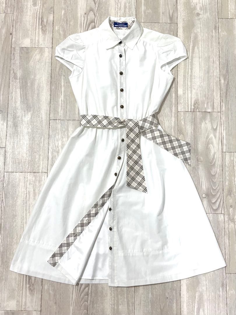 BURBERRY BLUELABEL 半袖　シャツワンピース