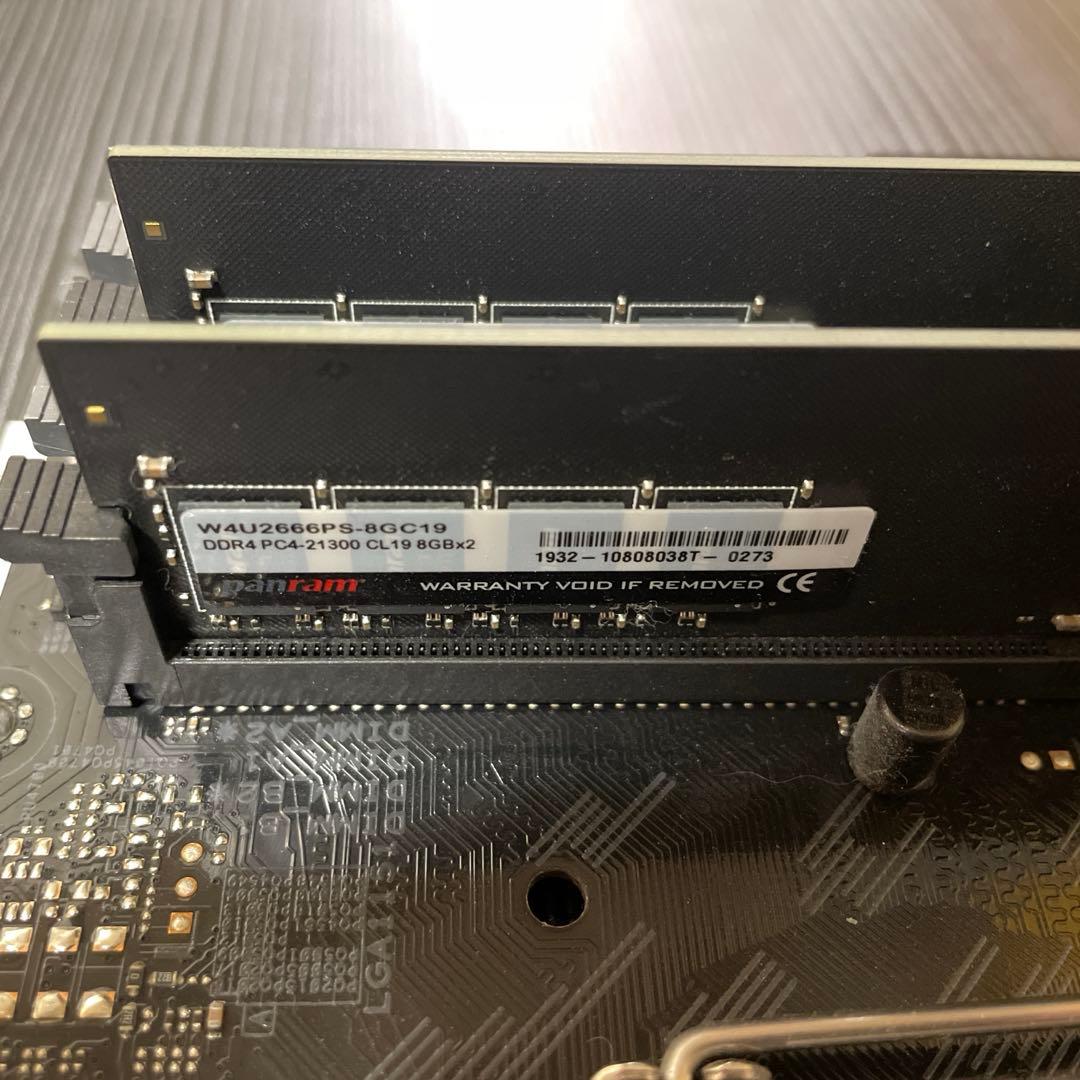 TUF H370-PRO・Core i7-8700・メモリ8G×2枚
