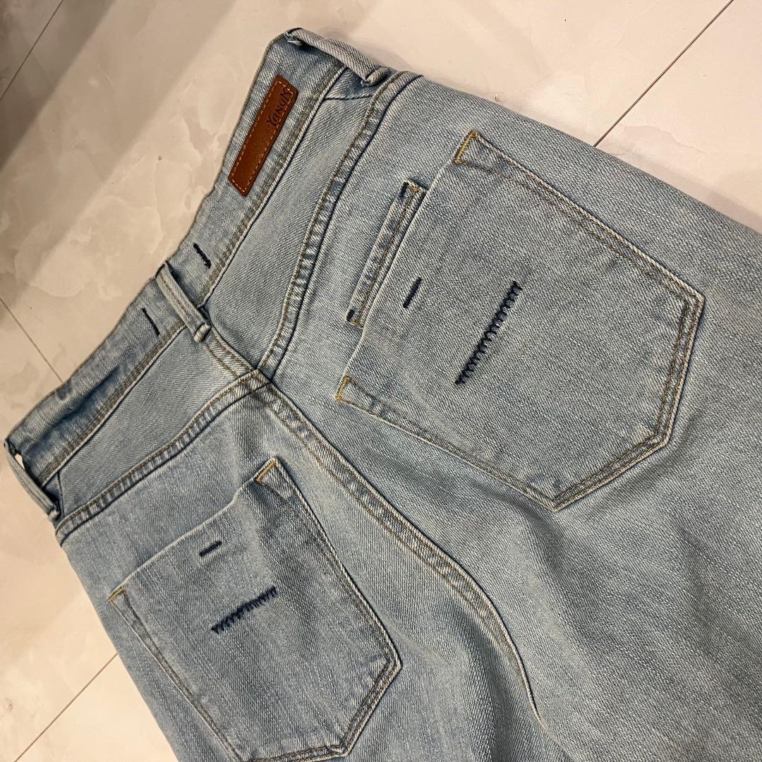 【美品】YANUK ブーツカットデニム ライトブルー　23