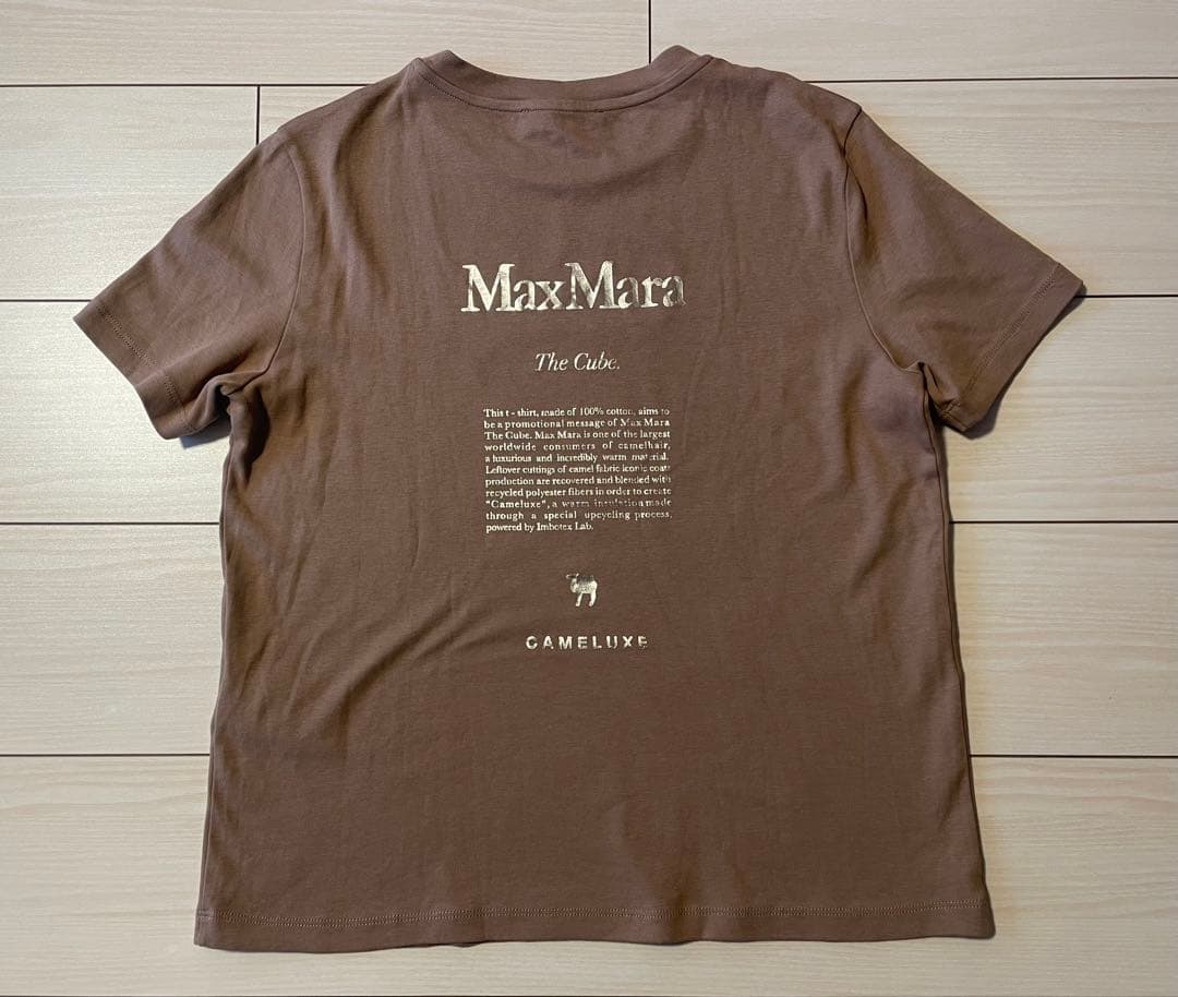 【S Max Mara】マックスマーラ　半袖Tシャツ Mサイズ　キャメル