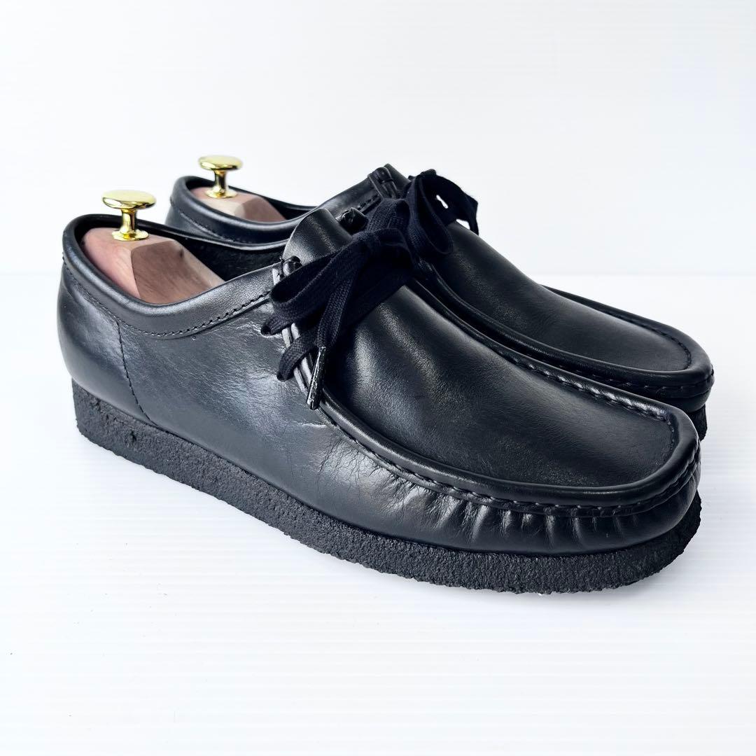 美品✨ クラークス ワラビー レザー モカシン 26.5cm 黒
